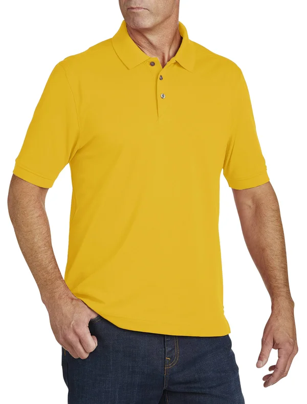 Promotional Golf Polo Shirts Qty 1 CollegeGold Cutter Buck Advantage Triblend Pique Mens Polo