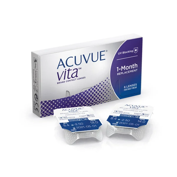 Acuvue Vita Brand Contact Lenses, 6 Pack