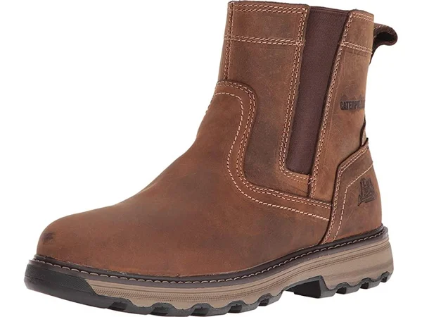 Caterpillar Men's Pelton Work Boots - Dark Beige