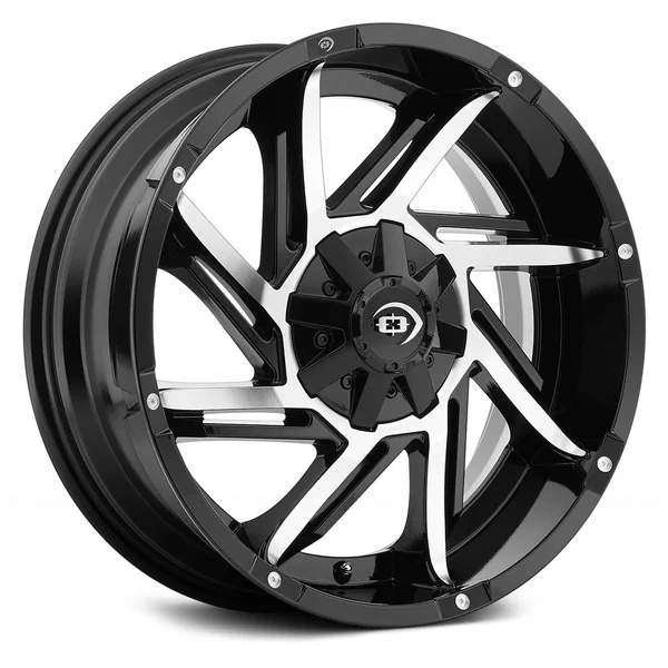 Vision 422 Prowler 20x9 6x135 -12mm Black/Machined Wheel Rim