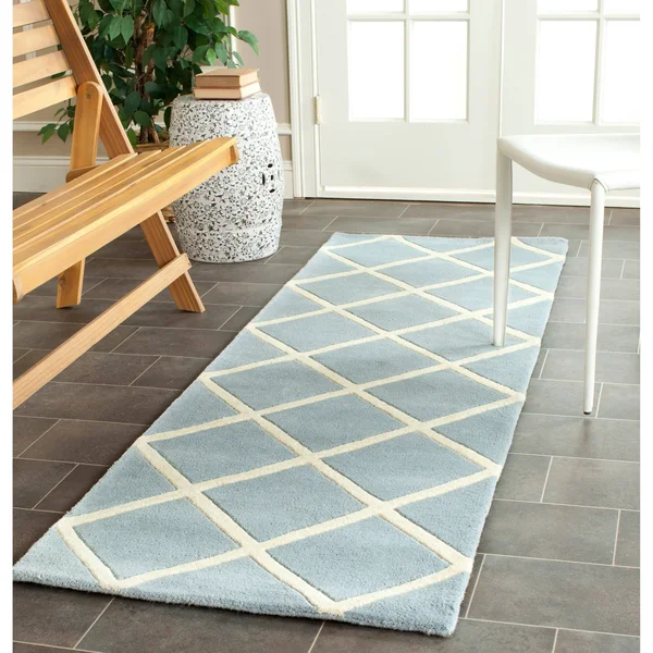 Safavieh 6& x 9& Chatham CHT720D Dark Grey, Ivory Rug