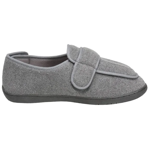 Men's Foamtreads Extra-depth Wool Slippers - for Sensitive Swollen Feet - Gray