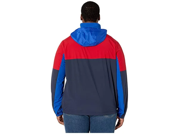 Nautica Navy Big & Tall Long Sleeve Color Block Jacket with Logo