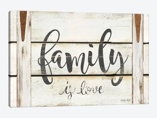 Cindy Jacobs Canvas Wall Decor Prints - Family Is Love ( Inspirational & Motivational Wall Art > Family & Parenting