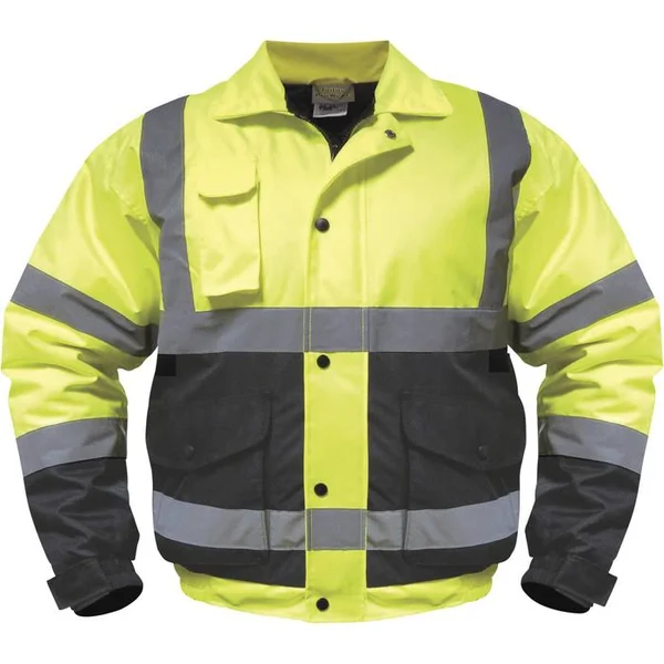 Utility Pro Men's Hi-Vis Quilt-Lined Bomber Jacket Tall - Yellow/Black
