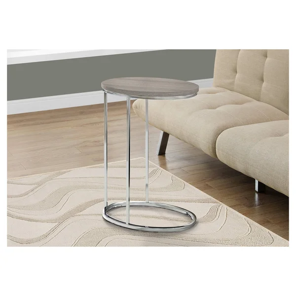 Accent Table Oval Dark Taupe - EveryRoom