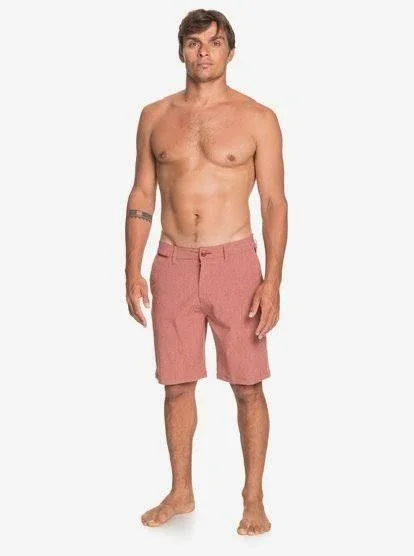 Quiksilver Union Heather Amphibian Hybrid Shorts - Henna - 32
