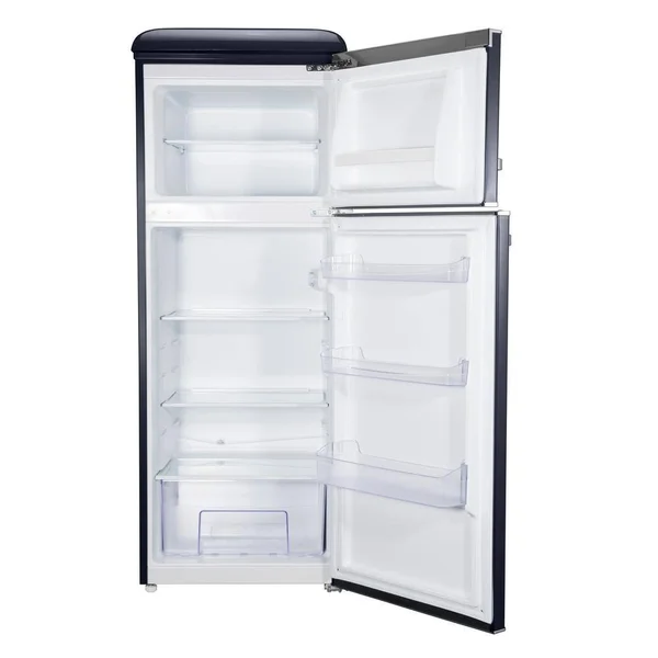 Galanz 7.6 cu.ft. Retro Mini Refrigerator with Dual Door and True Freezer in Black