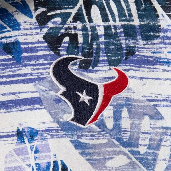 Tommy Bahama Houston Texans Navy Super Fan Camp Button-Up Shirt Size: Extra Large