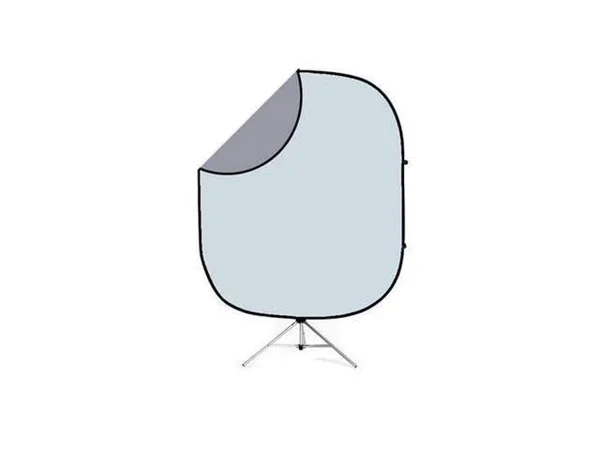 Savage 5x6& Collapsible Disc Reversible Background Kit Dark Light Gray