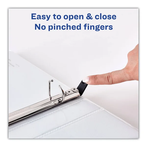 Avery Heavy-Duty Non Stick View Binder with DuraHinge and Slant Rings, 3 Rings, 4x22 Capacity, 11 x 8.5, White, 2/Pack