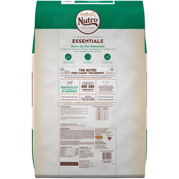 Nutro Natural Choice Dog Food, Lamb & Brown Rice Recipe, Small Bites, Adult Dog - 30 lb