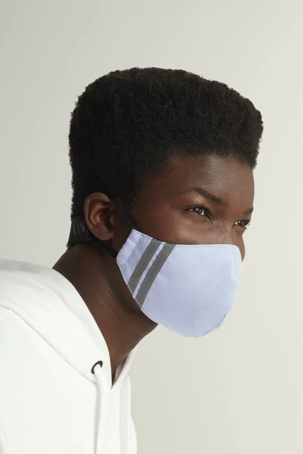 Canada Goose Black Disc Face Mask (Men, Light Blue, S/M)