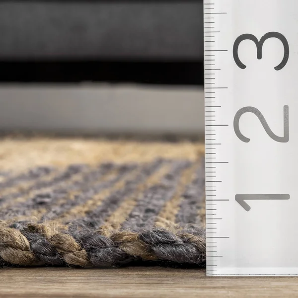 nuLOOM Geometric Brianne Hand Loomed Modern Diamond Jute Area Rug - 6' x 9' - Natural