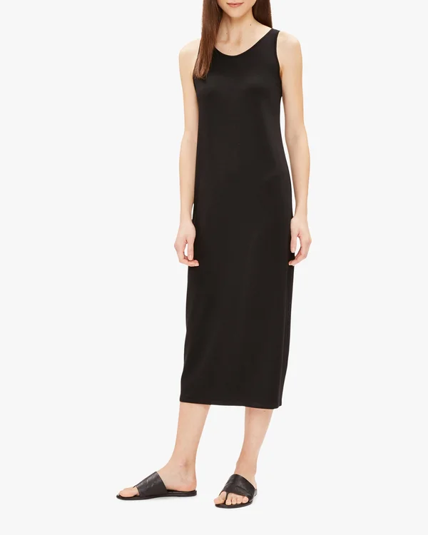 Eileen Fisher Women's Scoop Neck Dress - Black - M