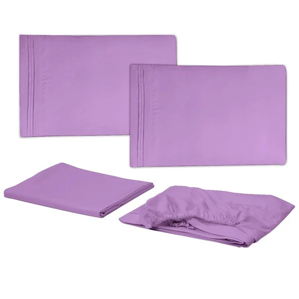Sweet Home Collection Full 4-pc Sheet Set - Silver