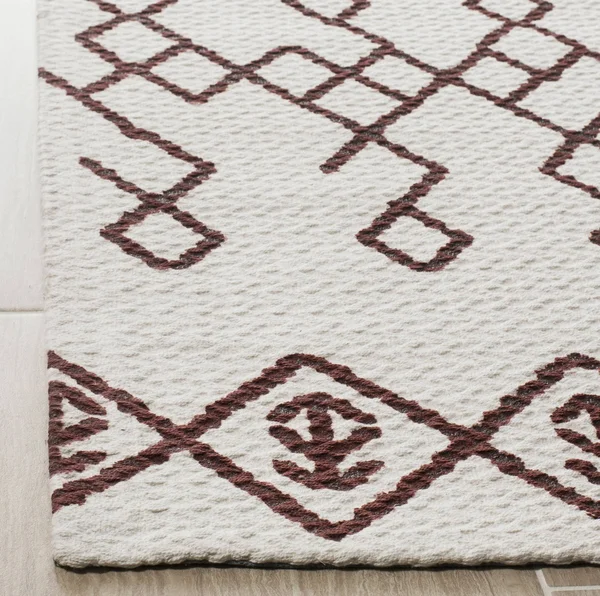 Safavieh Cedar Brook CDR501D 6&0x22 x 9&0x22 Ivory, Rust Area Rug