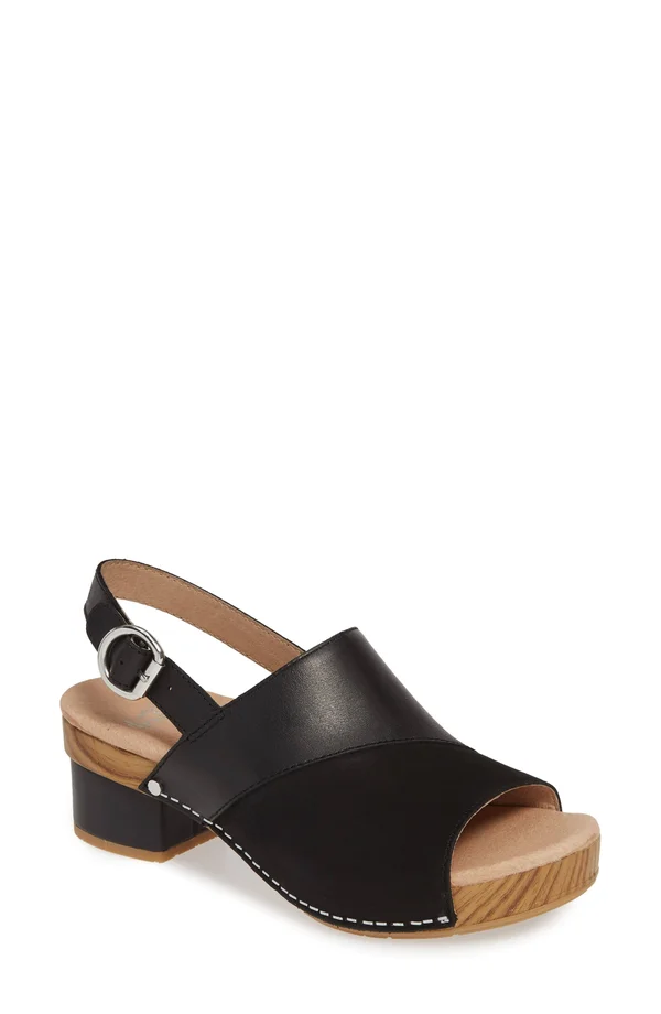 Dansko Women's Madalyn - Black Burnished Calf - 38