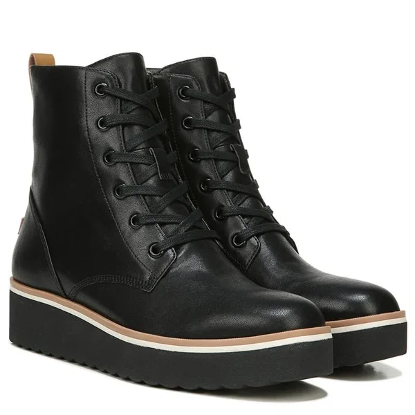 Women's Dr. Scholl&s Local Platform Boot, Size 8.5 M - Black