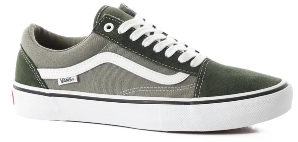 Vans Old Skool Pro Skate Shoes - Forest/White 5