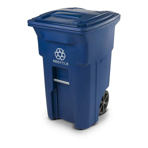 Toter Recycling Trash Can 64 gal. - Blue