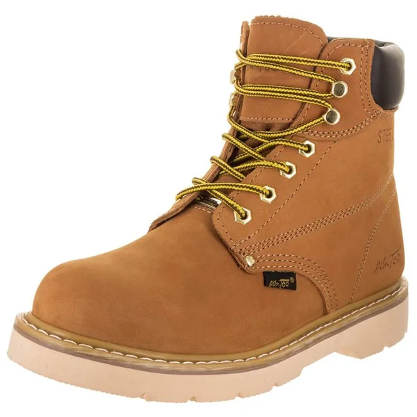 AdTec Men's 6 in. Tan Steel Toe Work Boot