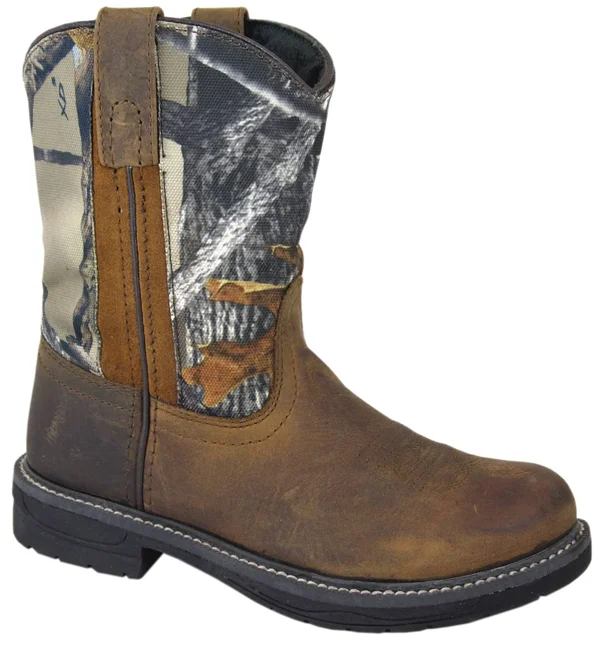 Smoky Mountain Buffalo Wellington Boots - Kids - Brown/Camo