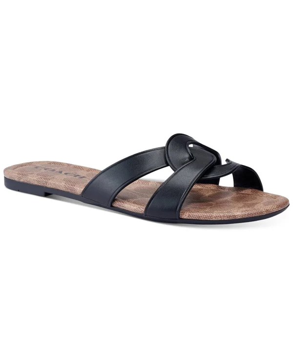 Coach Women's Essie Slide Sandals - Black