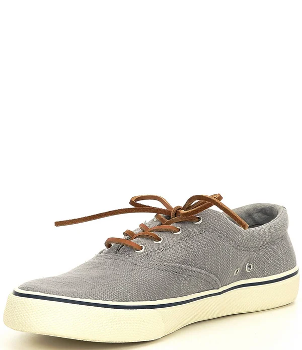 Men's Sperry Striper II CVO Baja Linen Sneaker Taupe - Size 11M