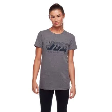 Black Diamond Women's Rise and Climb Tee - Xs - Mulberry