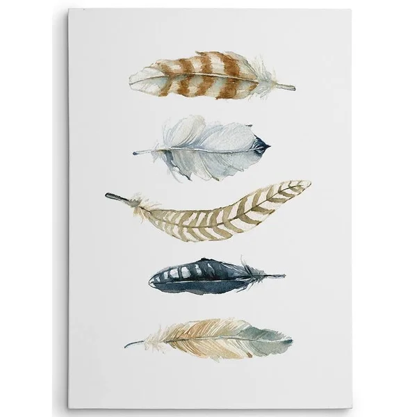WexfordHome Premium &Feather Collection II& by Carol Robinson Painting Print on Wrapped Canvas Size: 40x22 H x 30x22 W x 2x22 D