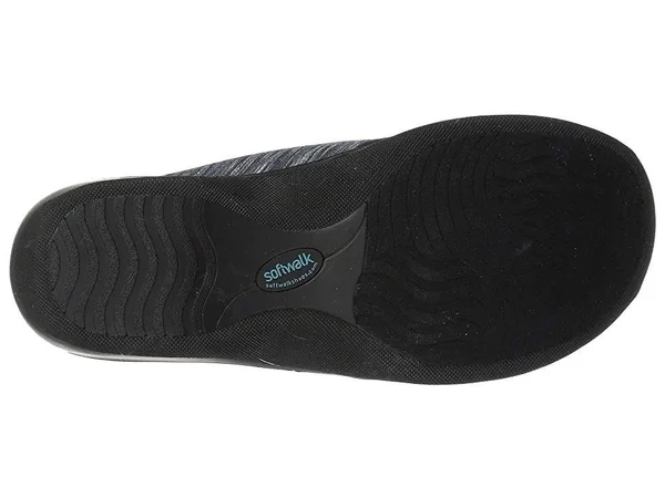 SoftWalk Women's Alcon Clog, Size: 6.5, Dark Navy Textile