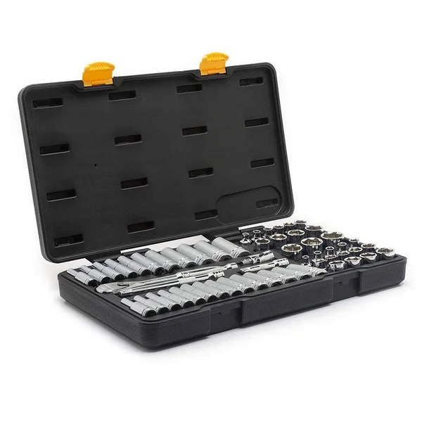 Kd Tools 0.375x22 Drive Saemetric 6 Point Standard and Deep Socket Set - 56 piece