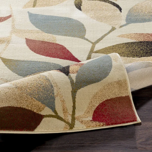 Transitional BHS-0058104 Turkish Poly Beige Floral Rug - 5&3x22 x 7&6x22
