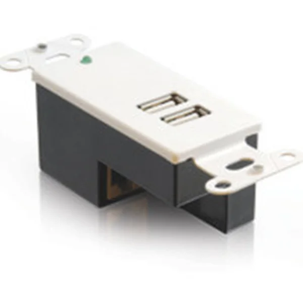 C2G 2-Port USB 1.1 Over Cat5 Superbooster Extender Wall Plate Receiver - USB Extender - USB 29345