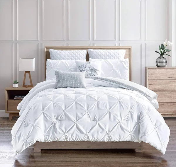 Olivia Gray Olympia 7-Piece Reversible Comforter Set in Blush, King
