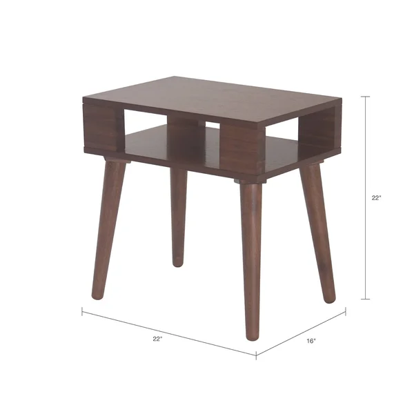 Carson Carrington Vohma Mid-Century Wood End Table - Pecan
