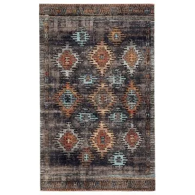Vanburen Southwestern Polypropylene Blue/Orange/Black Indoor, Outdoor Area Rug Bungalow Rose Rug Size: Rectangle 9&10x22 x 14&