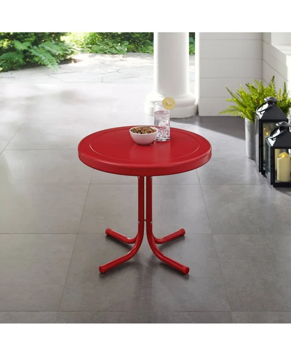 Crosley Retro Metal Side Table - Yellow