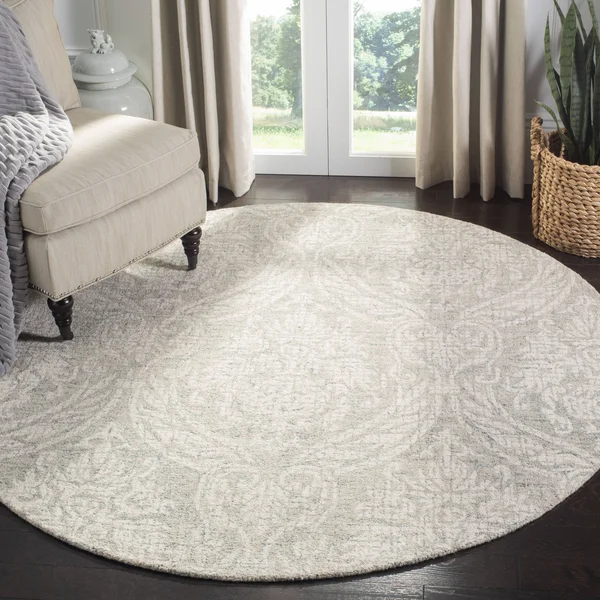 Safavieh 5& x 8& Abstract ABT204A Grey - Ivory Rug