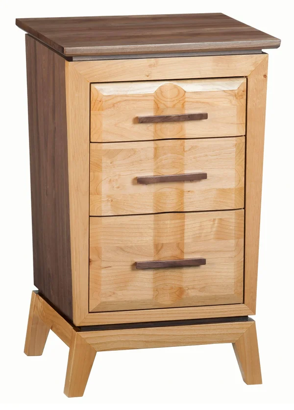 Addison Small 3-Drawer Nightstand - Duet by Wittier Wood Furniture