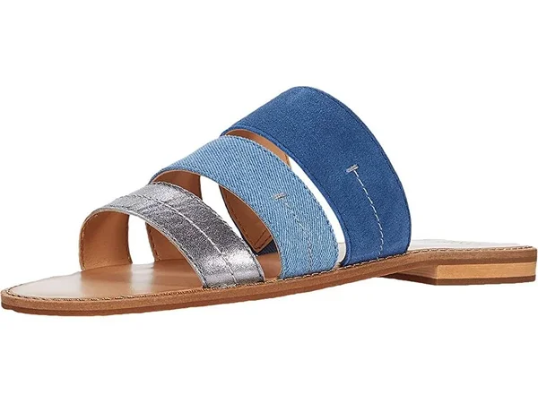 Frye - Evie 3 Band Slide, 8 US, Blue