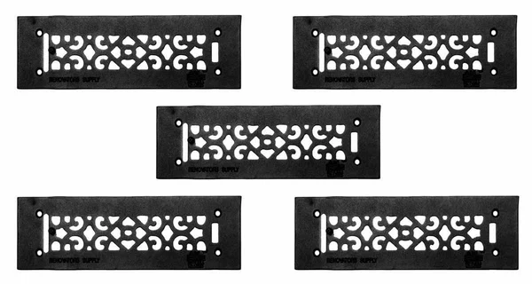 Renovators Supply 5 Heat Air Grille Cast Victorian Overall 3 1/2 x 12