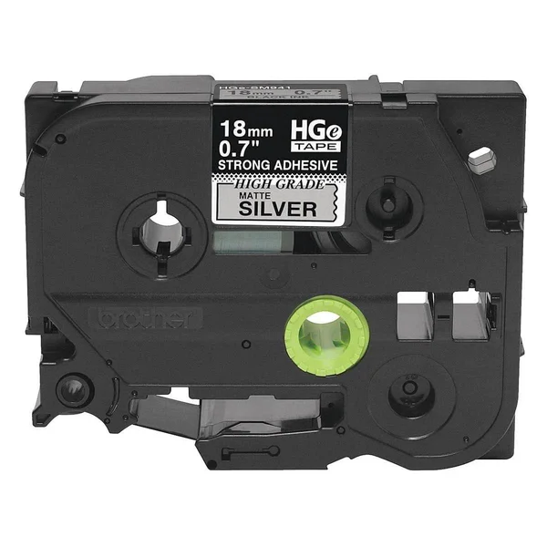 Brother HGeS9415PK Black Matte Silver Tape