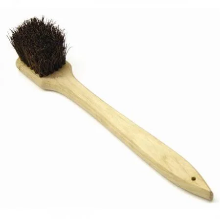 20x22 Palmyra Bristles Wok Brush with Wood Handle - 6 Packs