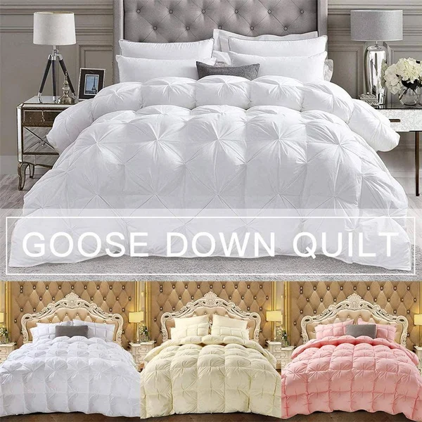 Elegant Comfort All Season Goose Down Alternative Reversible 3-Piece Comforter Set- Available in and Colors - Full/Queen, Pink/G