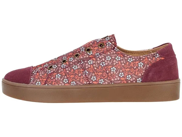 Spenco Orthotic Slip-On Shoes - Malibu Floral - Size 6 Medium, Port