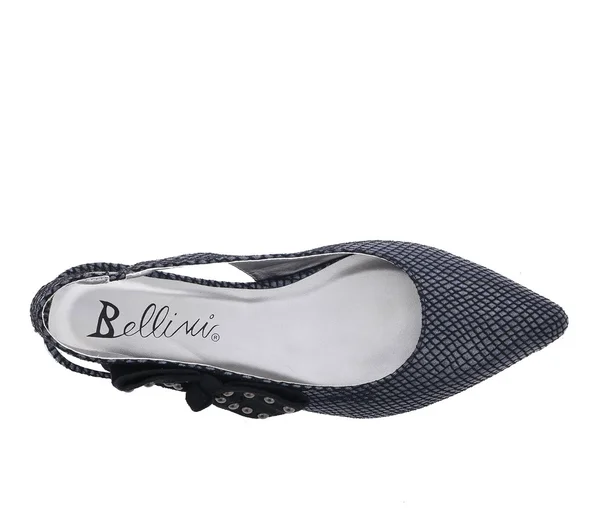 Bellini Women's Flawless Slingback Flat, Size: 10, Black Polyurethane