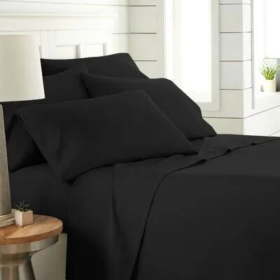 Laurel Foundry Modern Farmhouse Eldon Sheet Set Size: Queen, Color: Black
