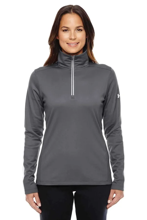 Under Armour Women's Qualifier 1/4 Zip Tee Graphite, M